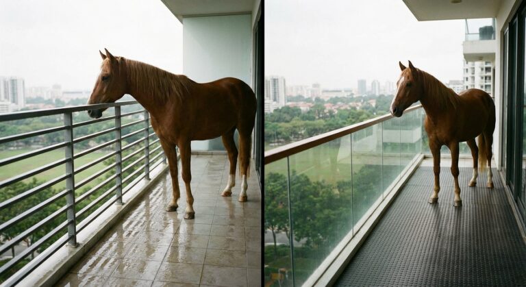 Koń na balkonie w mieszkaniu: barierki i bezpieczeństwo