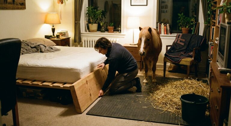 Koń w mieszkaniu: spanie na jednym materacu a kręgosłup